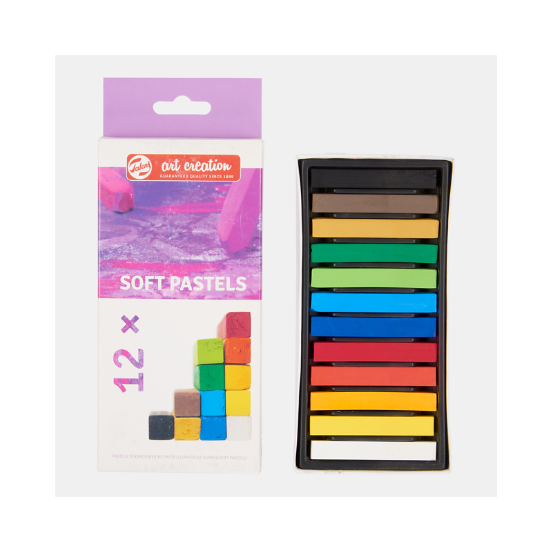 Quadrati di pastelli morbidi