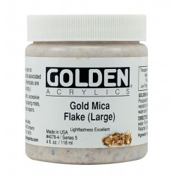 Fiocco di mica d'oro