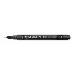 Graphik Line Marker Black Derwent