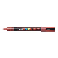 Retolador POSCA PC-3ML Purpurina Vermell