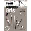 Bloc Clairefontaine Paint'On Gris 250g