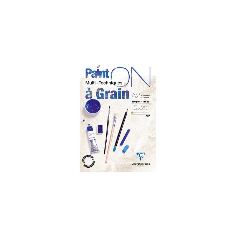 Bloc Clairefontaine Paint'On 250G Gra