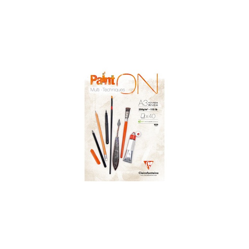 Bloc Paint'On Multitècnica 250g Clairefontaine