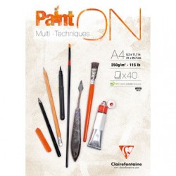 Bloc Paint'On Multitècnica 250g Clairefontaine