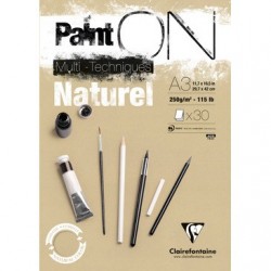 Bloc Clairefontaine Paint'On Natural 250g