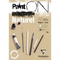 Bloc Clairefontaine Paint'On Natural 250g