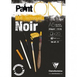 Bloc Multitècnica Negre Clairefontaine