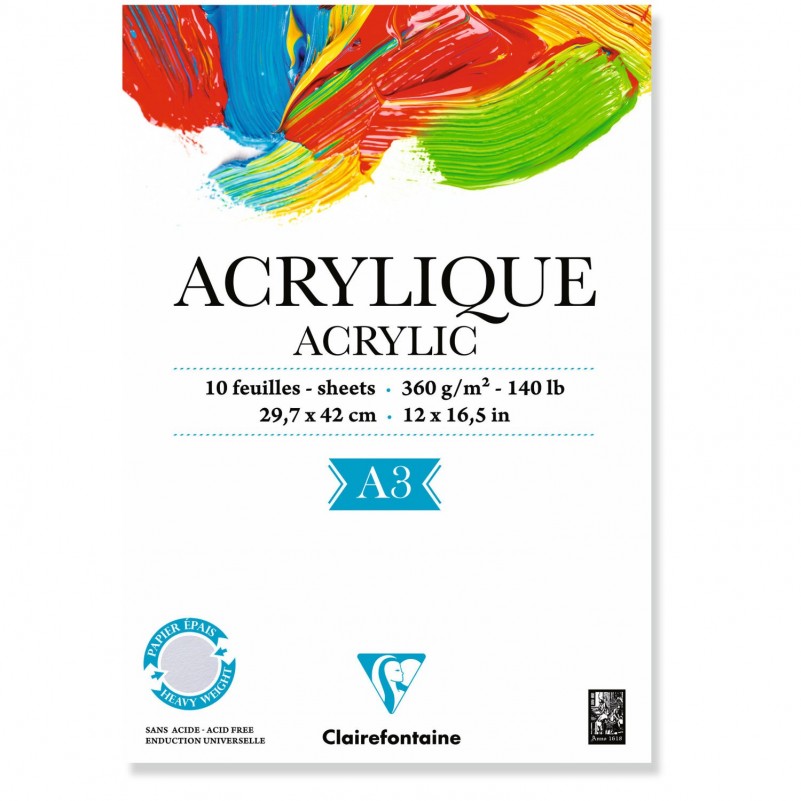 Bloc Acrílico Clairefontaine 360G