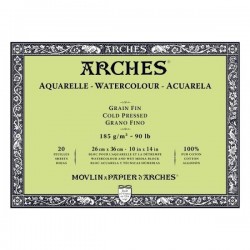 Bloc Arches 185g Encolado 4L Acuarela