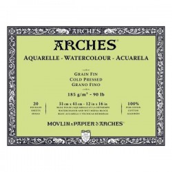 Bloc Arches 185g Encolado 4L Acuarela