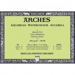 Bloc Arches 185g Encolat 4C Aquarel·la