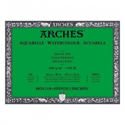 Bloc Arches 300G Encolat 4C Aquarel·la