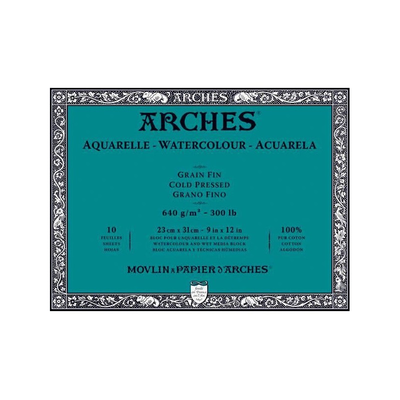 Bloc Arches 640G Encolat 4C Aquarel·la
