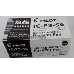 Caja Cartuchos Negros Pilot Recambio