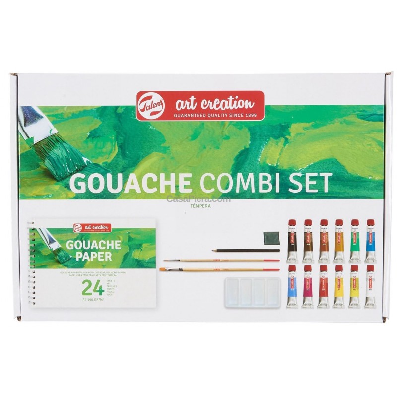 Creazione artistica con guazzo combinato