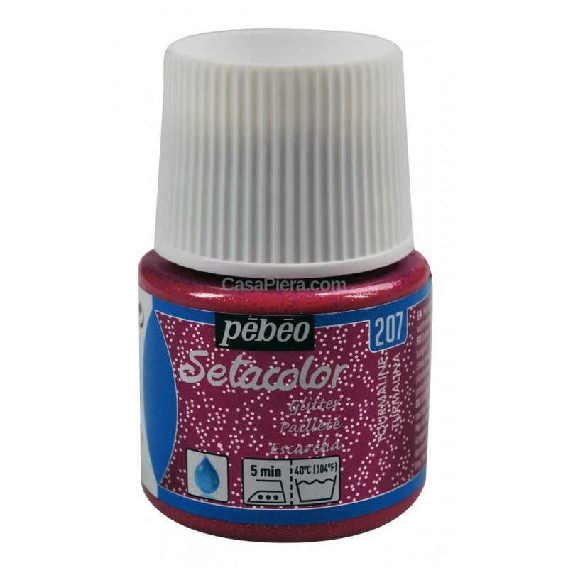 Setacolour Vernice tessile glitterata Pebeo