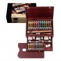Set di colori ad olio e accessori per cartelle di legno Rembrandt