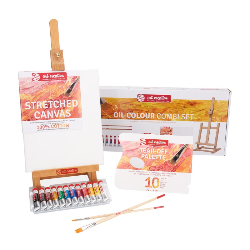 Creazione artistica con olio combinato