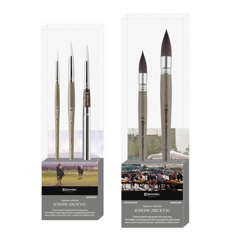 Set Pinceles Escoda Joseph Zbukvic Acuarela Signature Collection