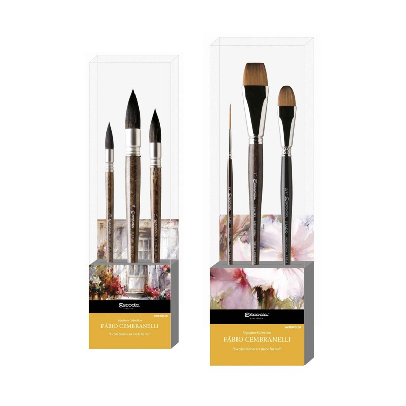 Set Pinceles Escoda Fabio Cembranelli Acuarela Signature Collection