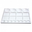 Tavolozza 20pcs plastica rettangolare Talenti di plastica 33x25