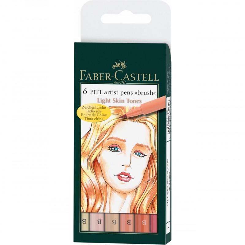 Faber-Castell Set 6 pennarelli per tonalità
