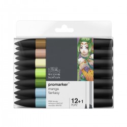 Set 12+1 Promarker Winsor&Newton doble punta