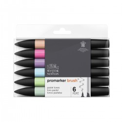 Set 6 pennelli Promarker a doppia estremità
