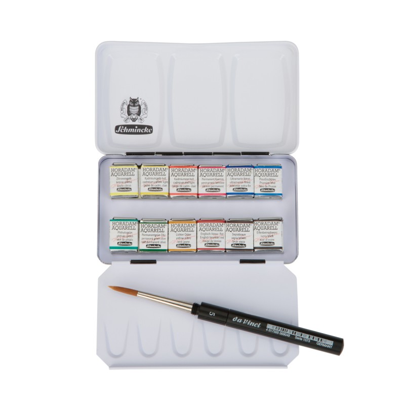 Caja Compacta con Pincel Acuarela Horadam Schmincke