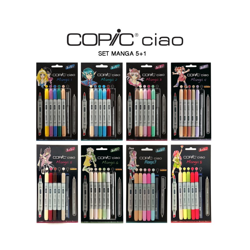 Set Copic Ciao Manga 5+1