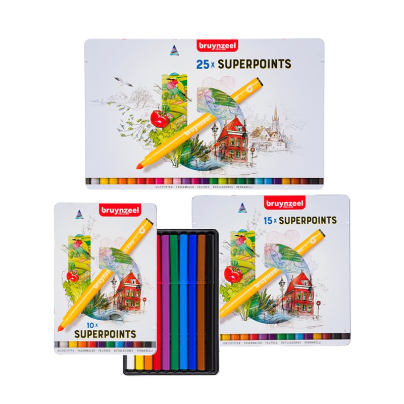 Set di pennarelli Bruynzeel Superpoints