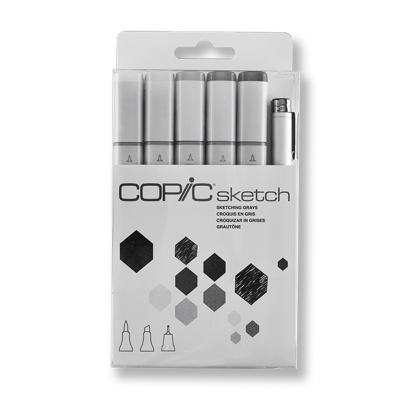 Set Retoladors Copic Sketch Grisos