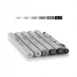 Set Rotuladores Copic Sketch Grises