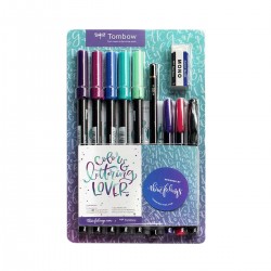 Set Color and Lettering Lover Three Feelings Tombow | Casa Piera