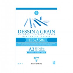 Bloc Dibujo Dessin à Grain Clairefontaine 125g y 180g