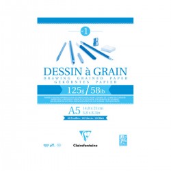 Blocco da disegno Dessin à Grain Clairefontaine 125g e 180g