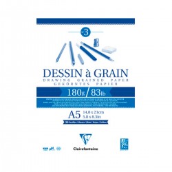 Blocco da disegno Dessin à Grain Clairefontaine 125g e 180g