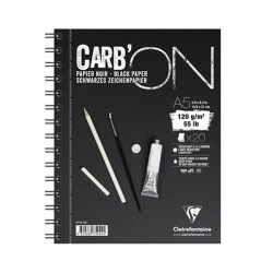 Bloc espiral Carb'On Clairefontaine 120g