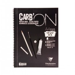 Bloc espiral Carb'On Clairefontaine 120g