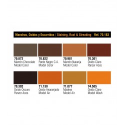 Set Modelcolor Rust Stain Vallejo