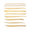 Set Herramientas Madera Modelaje 9 piezas Michel