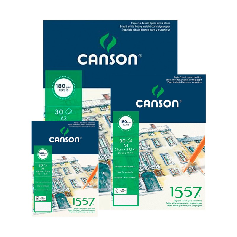 Blocco da disegno Canson 1557 180g
