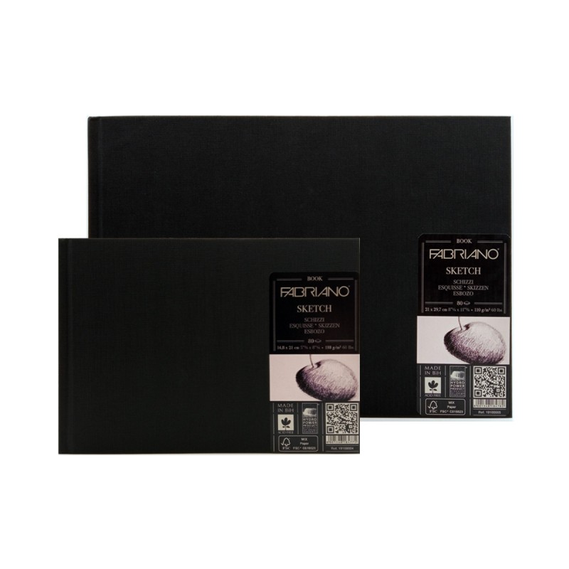 Bloc Sketch Fabriano Book Apaisado 110g
