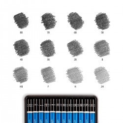 Set Lápices Grafito Mars Lumograph de Staedtler