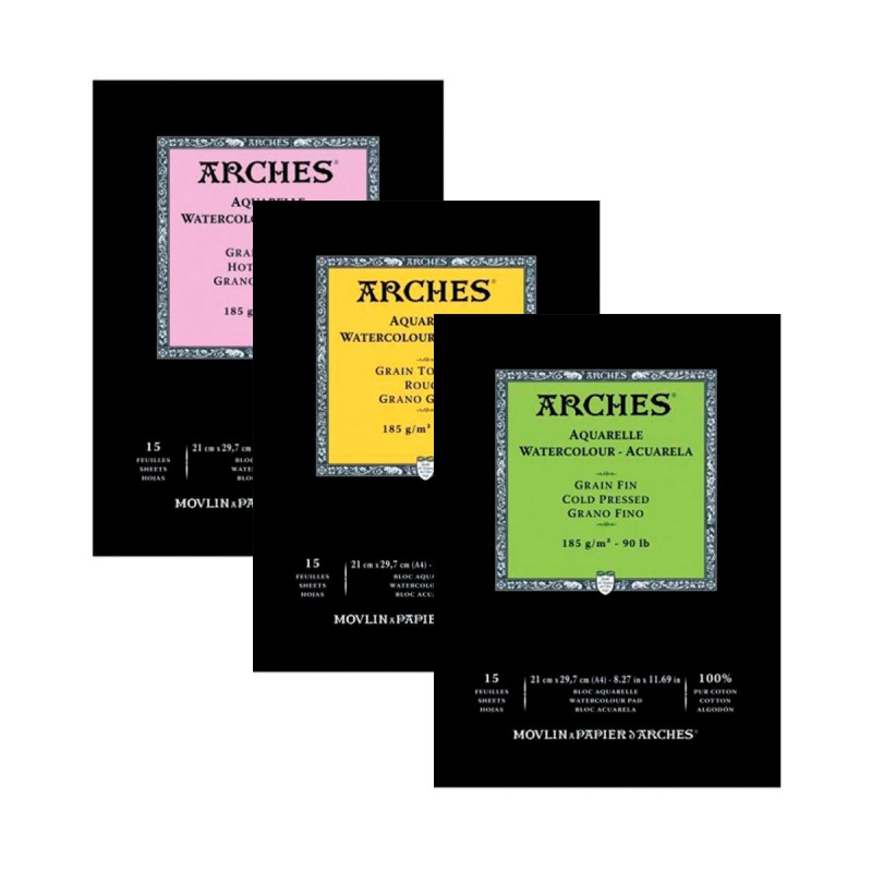 Bloc Arches 185G 15F Aquarel·la