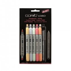 Set Rotuladores 5+1 Tonos Pastel Copic