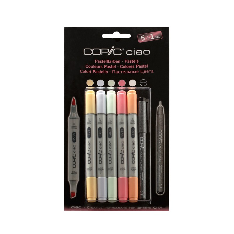 Set Copic Ciao 5+1 Tons Pastel