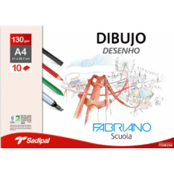 Pack Papel Dibujo Fabriano Escuela 130gm2 | Casa Piera Bellas Artes