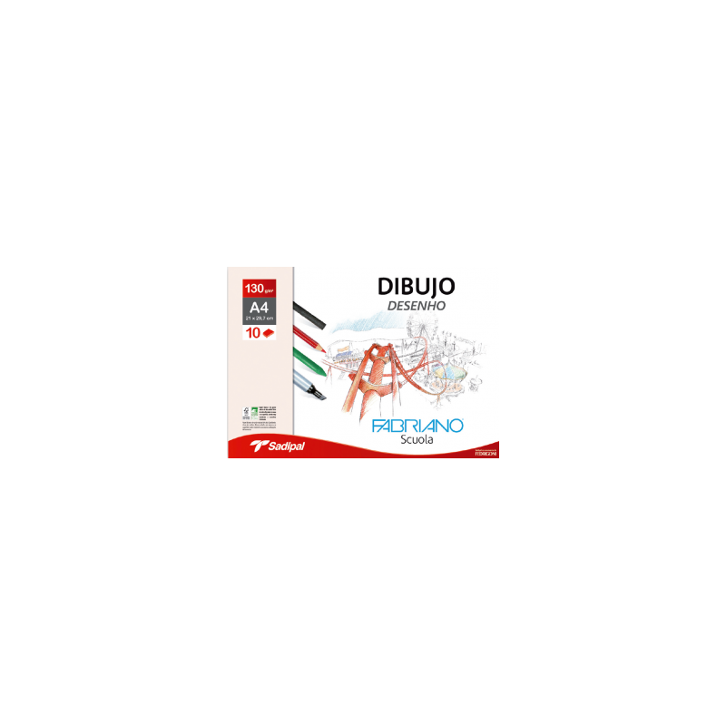 Pack Paper Dibuix Fabriano Escola 130gm2