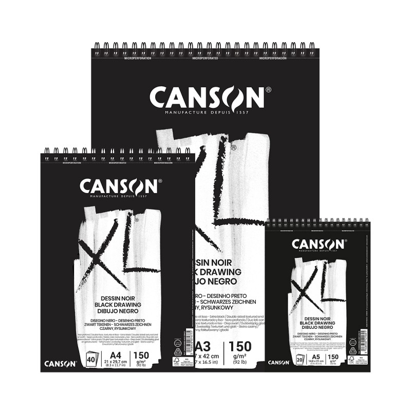 Bloc XL Dessin Noir Canson Amb Espiral